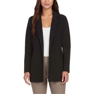 Matty M Women's Knit Boyfriend Blazer Black Size Medium